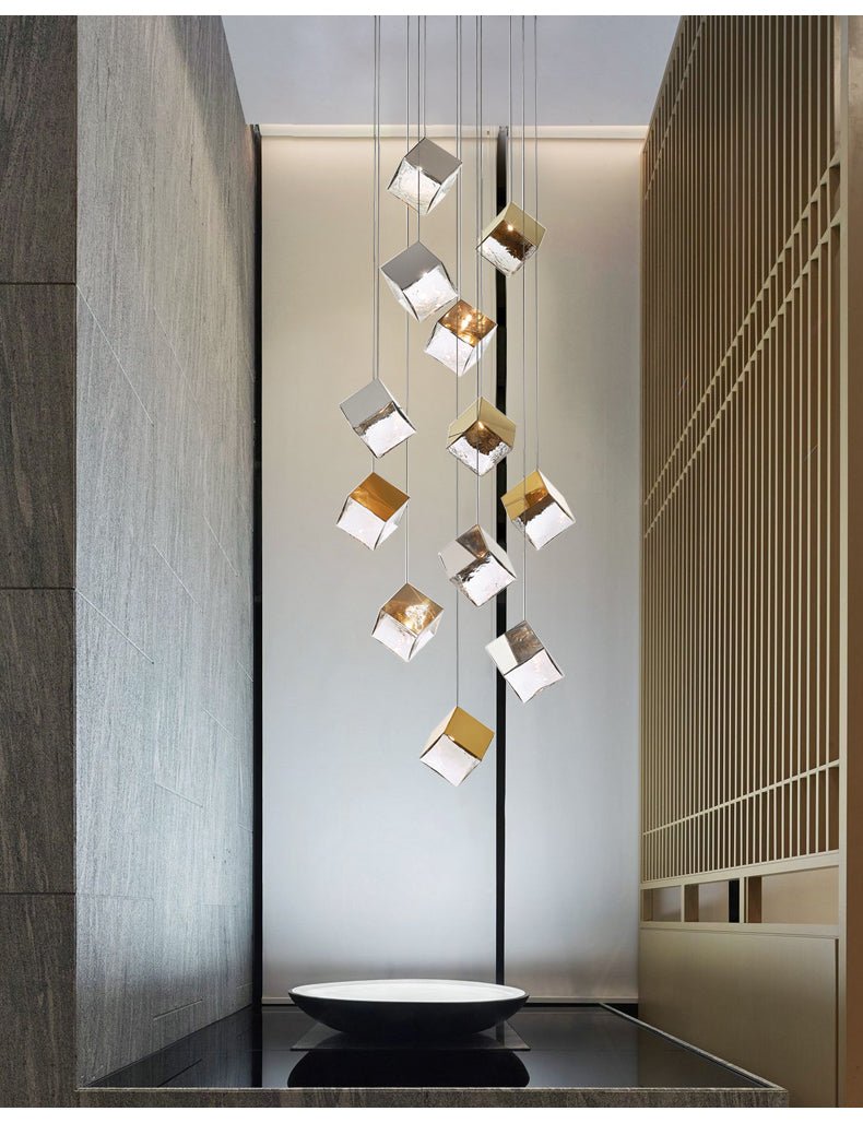 Cubic Luster Cascade Chandelier - Vakkerlight