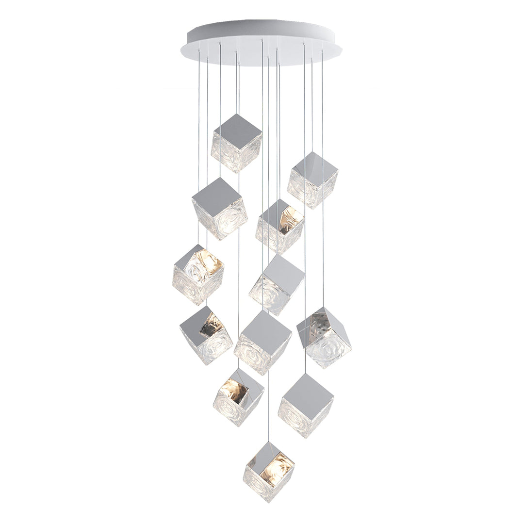 Cubic Luster Cascade Chandelier - Vakkerlight