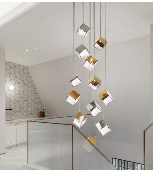 Cubic Luster Cascade Chandelier - Vakkerlight