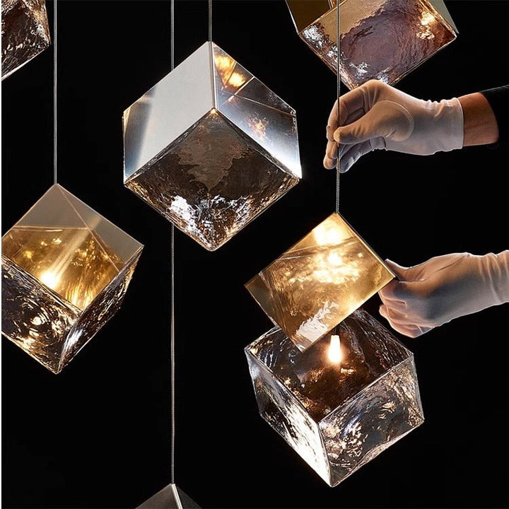 Cubic Luster Cascade Chandelier - Vakkerlight