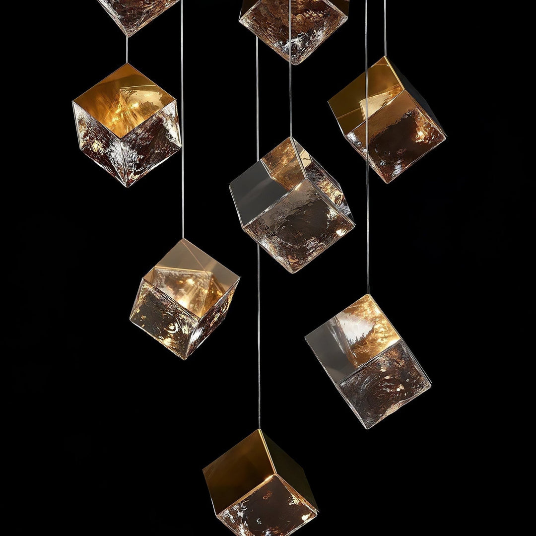 Cubic Luster Cascade Chandelier - Vakkerlight