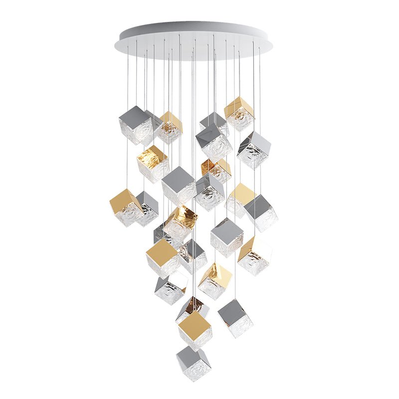 Cubic Luster Cascade Chandelier - Vakkerlight