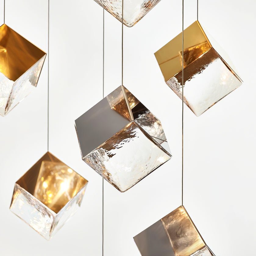 Cubic Luster Cascade Chandelier - Vakkerlight