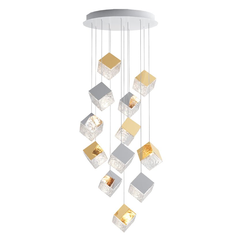 Cubic Luster Cascade Chandelier - Vakkerlight