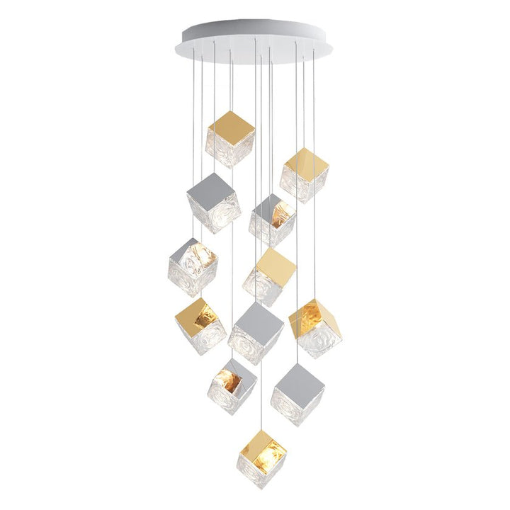 Cubic Luster Cascade Chandelier - Vakkerlight