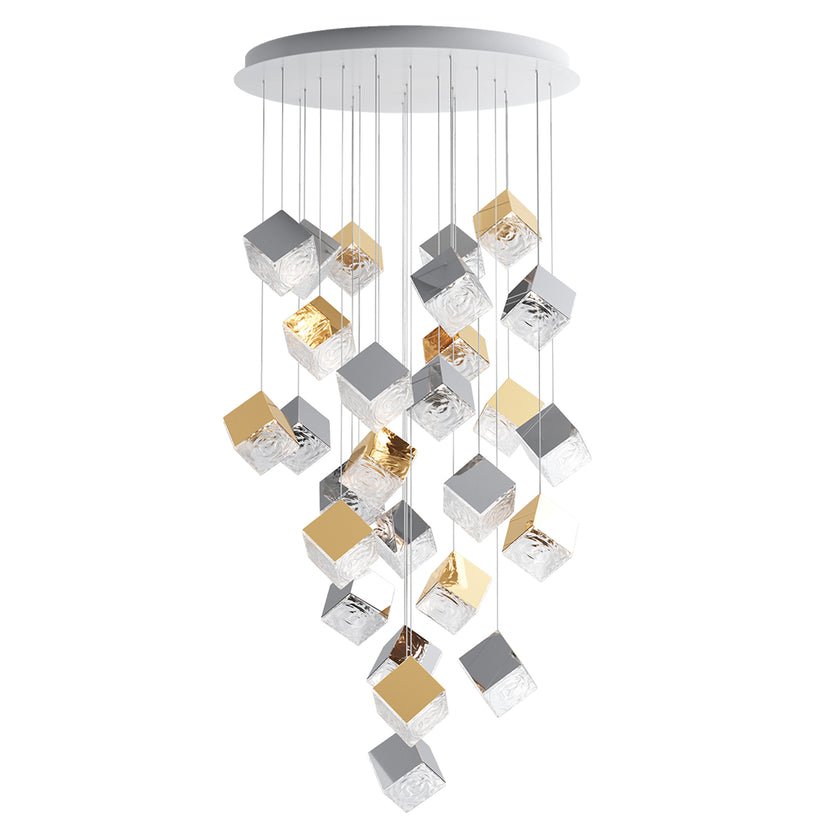 Cubic Luster Cascade Chandelier - Vakkerlight