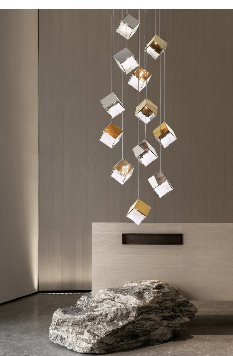 Cubic Luster Cascade Chandelier - Vakkerlight