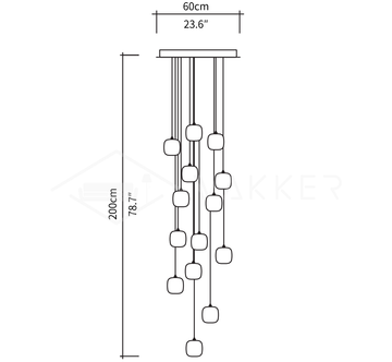 Cubie-Kronleuchter — Dimension drawings 5