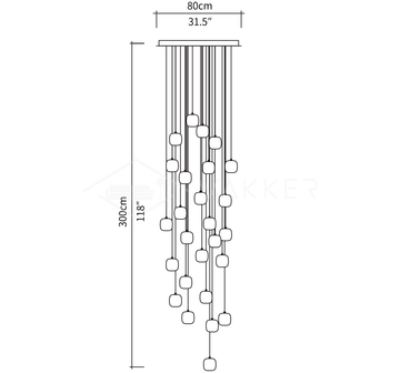 Cubie-Kronleuchter — Dimension drawings 6