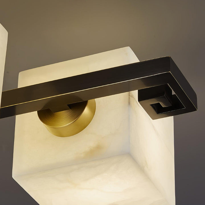 Cubist Alabaster Cluster Ceiling Lamp - Vakkerlight