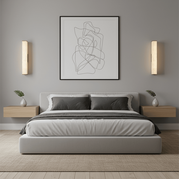 Cuboid Alabaster Wall Light - Vakkerlight