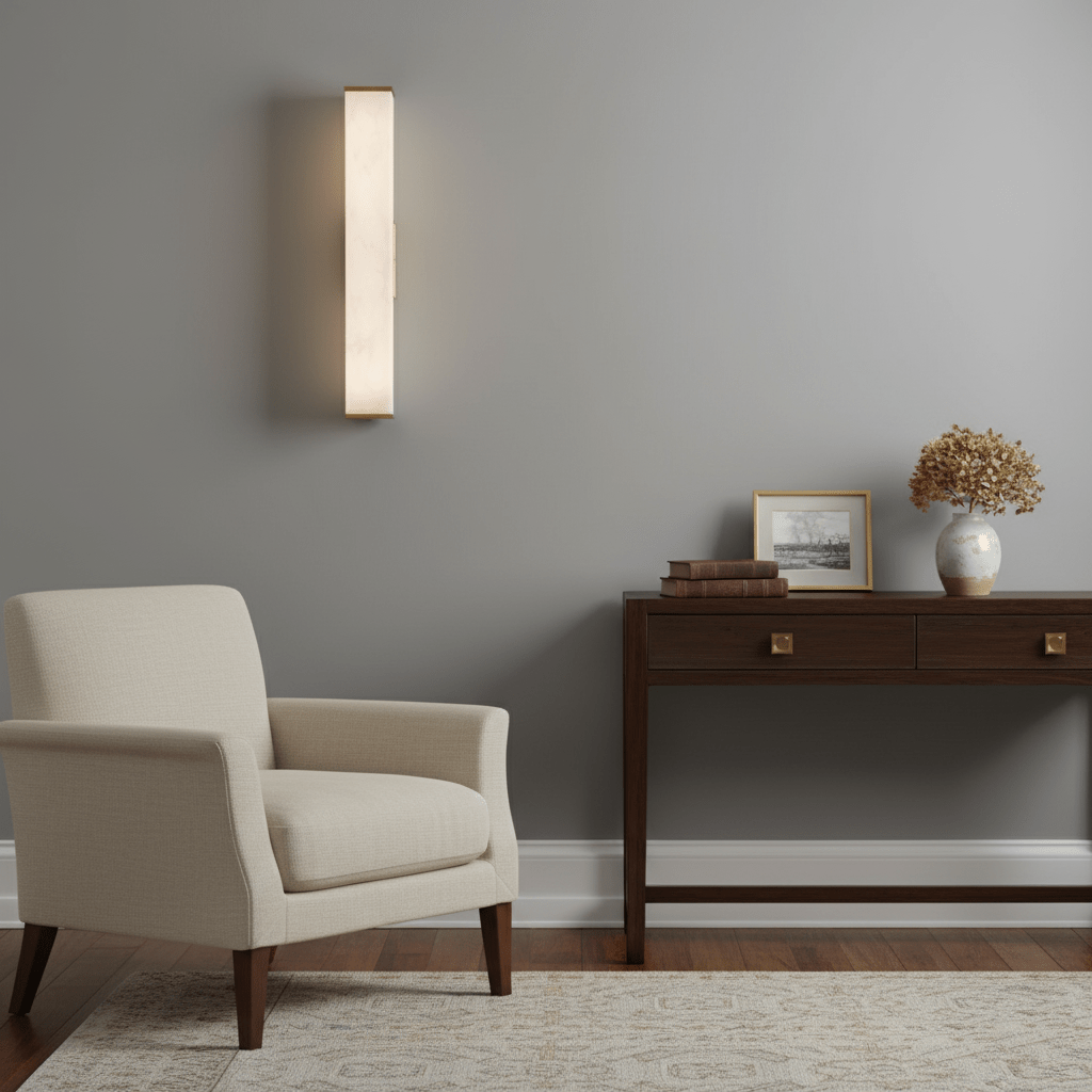 Cuboid Alabaster Wall Light - Vakkerlight