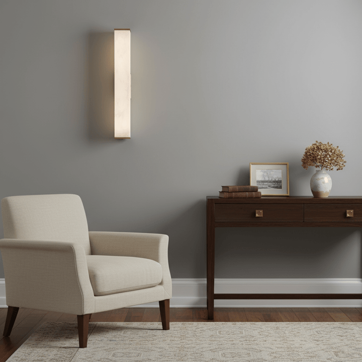 Cuboid Alabaster Wall Light - Vakkerlight