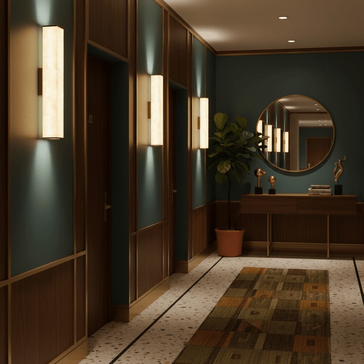 Cuboid Alabaster Wall Light - Vakkerlight