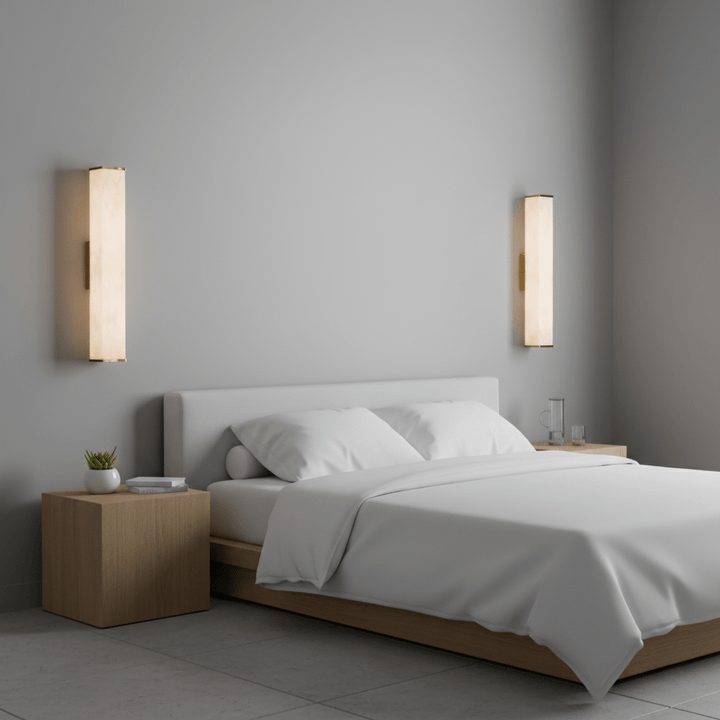Cuboid Alabaster Wall Light - Vakkerlight