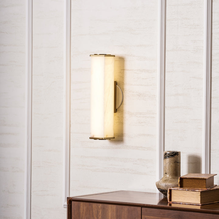Cuboid Alabaster Wall Light - Vakkerlight