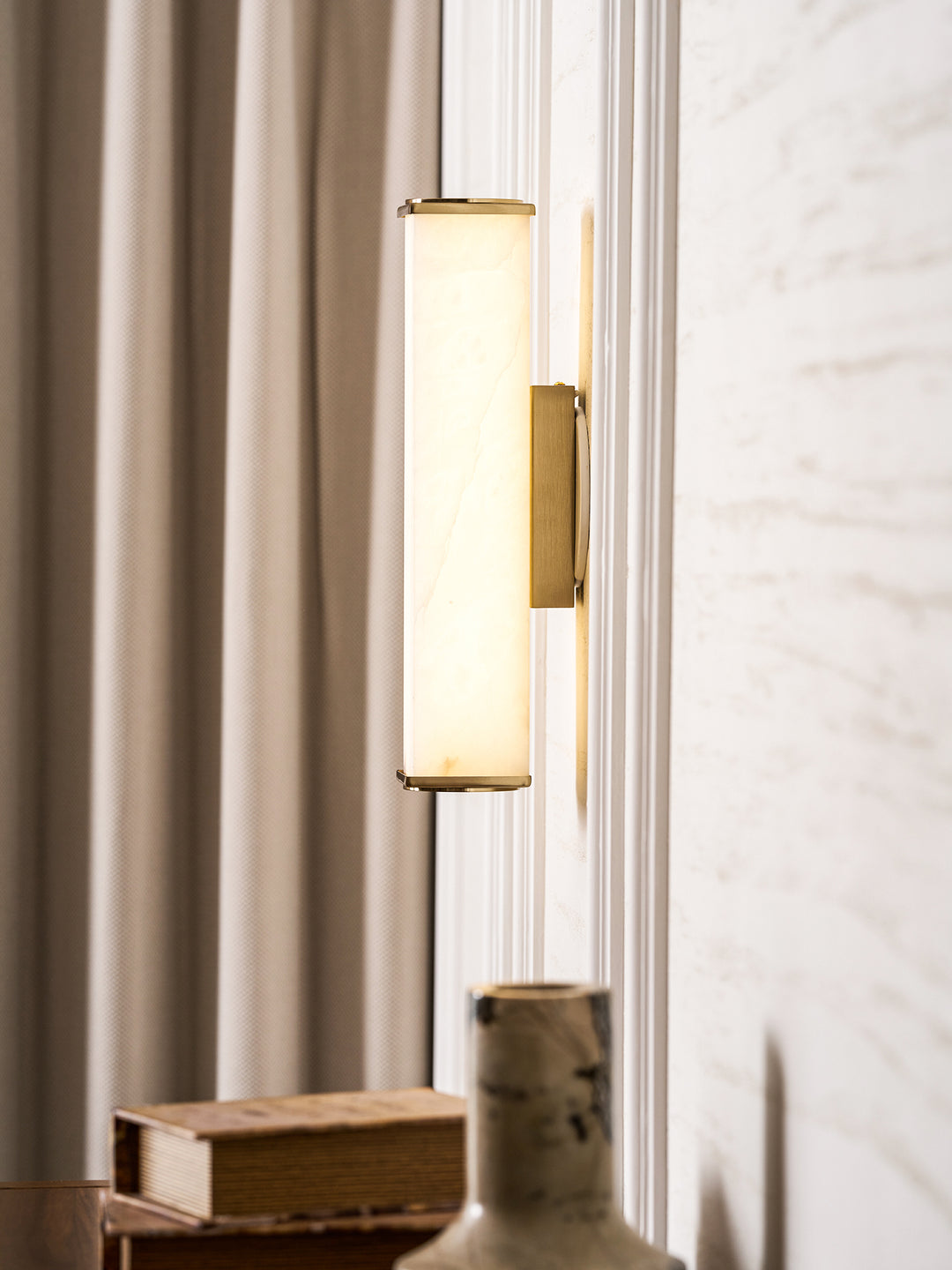 Cuboid Alabaster Wall Light - Vakkerlight