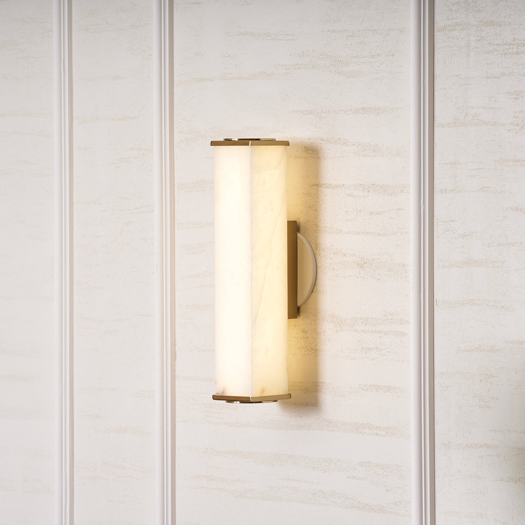 Cuboid Alabaster Wall Light - Vakkerlight