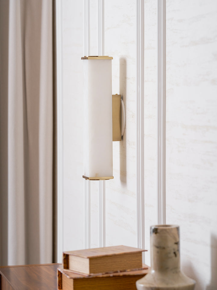 Cuboid Alabaster Wall Light - Vakkerlight