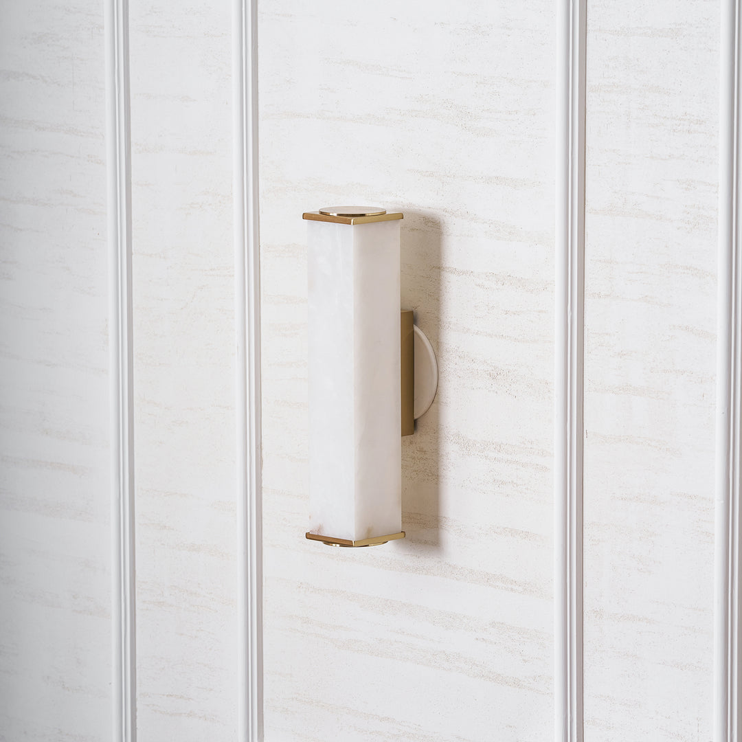Cuboid Alabaster Wall Light - Vakkerlight