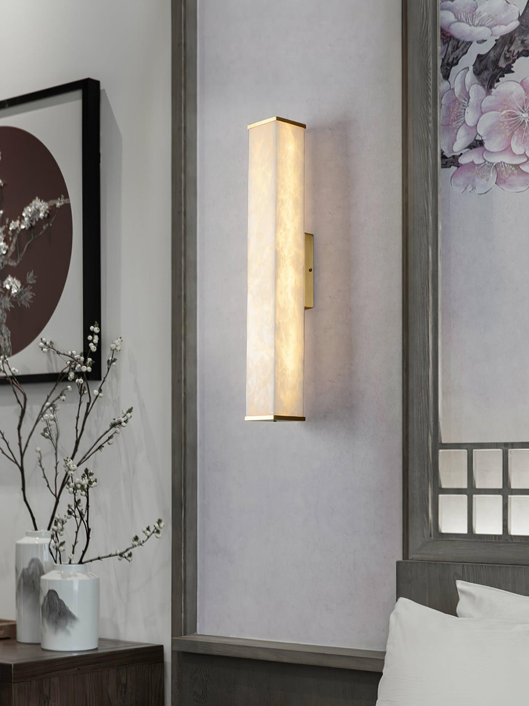 Cuboid Alabaster Wall Light - Vakkerlight