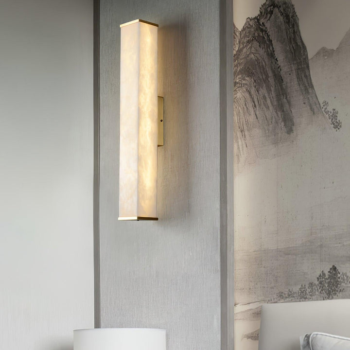 Cuboid Alabaster Wall Light - Vakkerlight