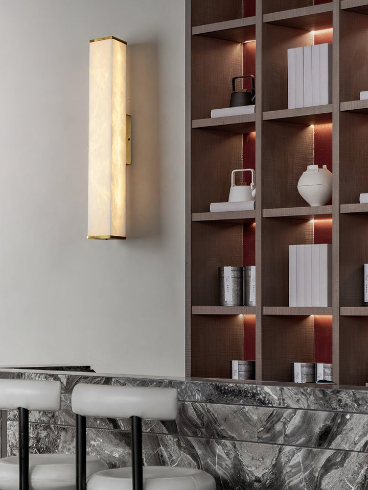 Cuboid Alabaster Wall Light - Vakkerlight