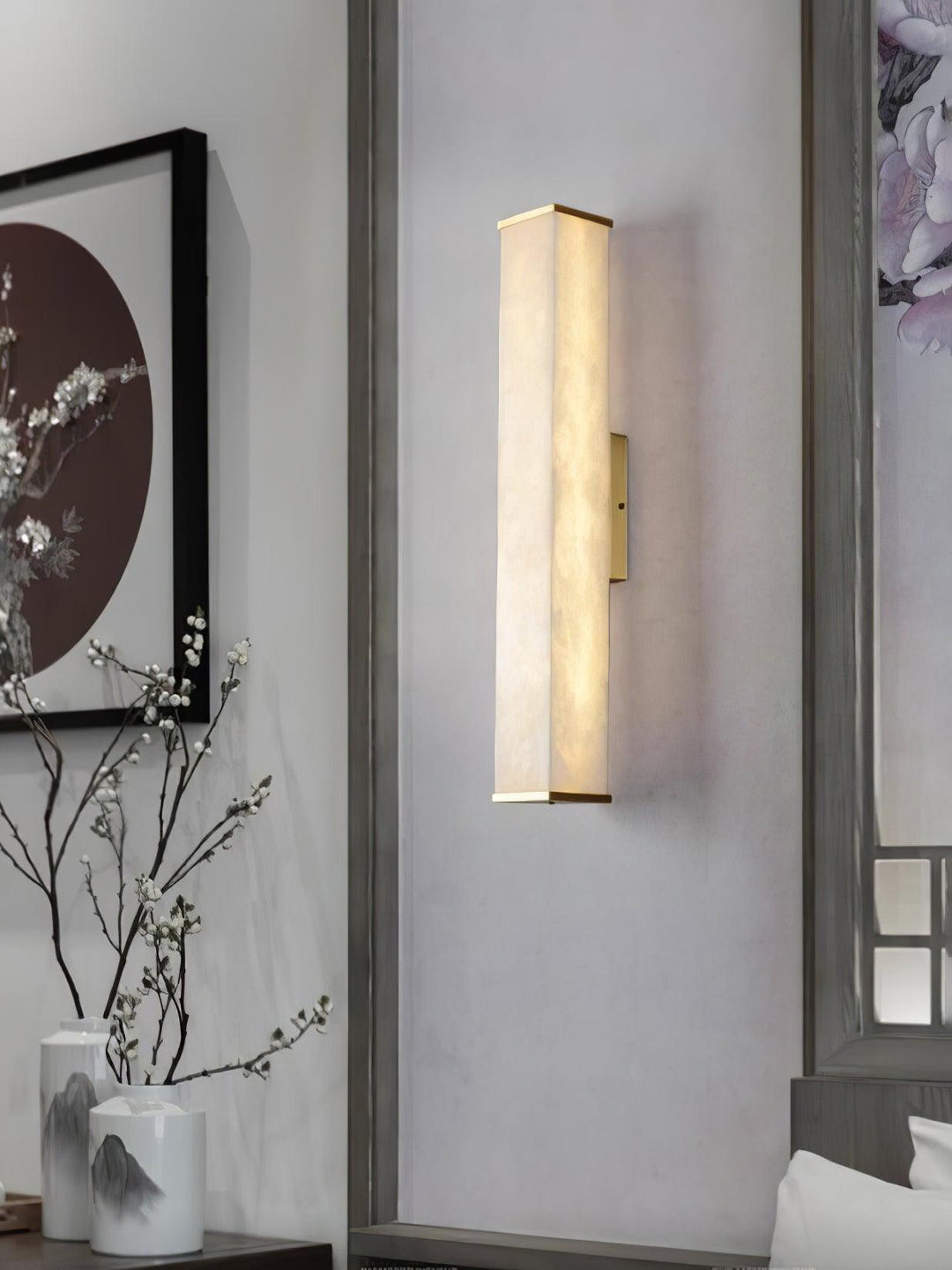 Cuboid Alabaster Wall Light - Vakkerlight