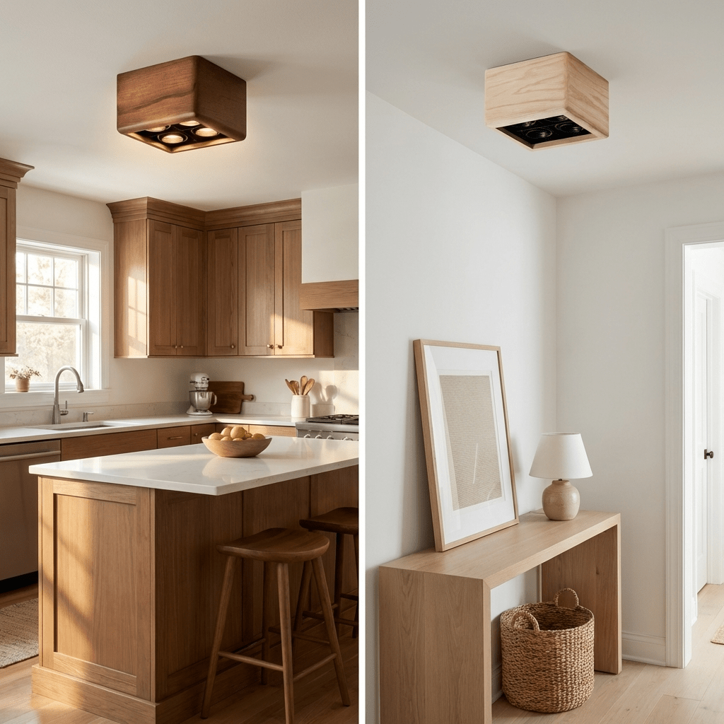 Cubro Wood Ceiling Spot - Vakkerlight