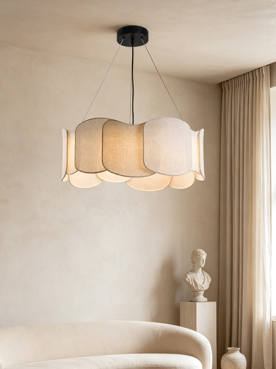 Cumulus Cloud Fabric Pendant Lamp - Vakkerlight