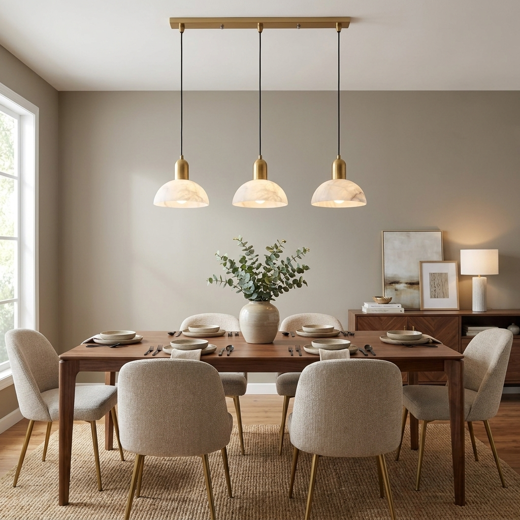 Cupola Alabaster Pendant Lamp