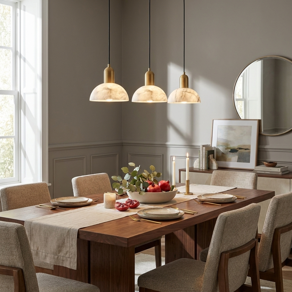 Cupola Alabaster Pendant Lamp