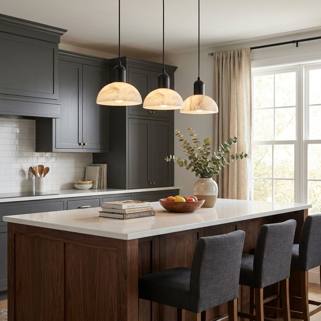 Cupola Alabaster Pendant Lamp