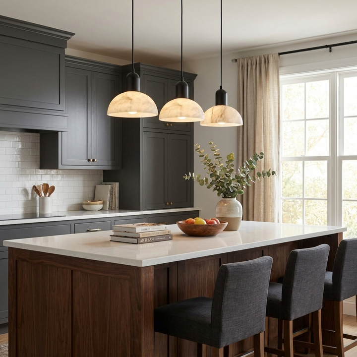 Cupola Alabaster Pendant Lamp