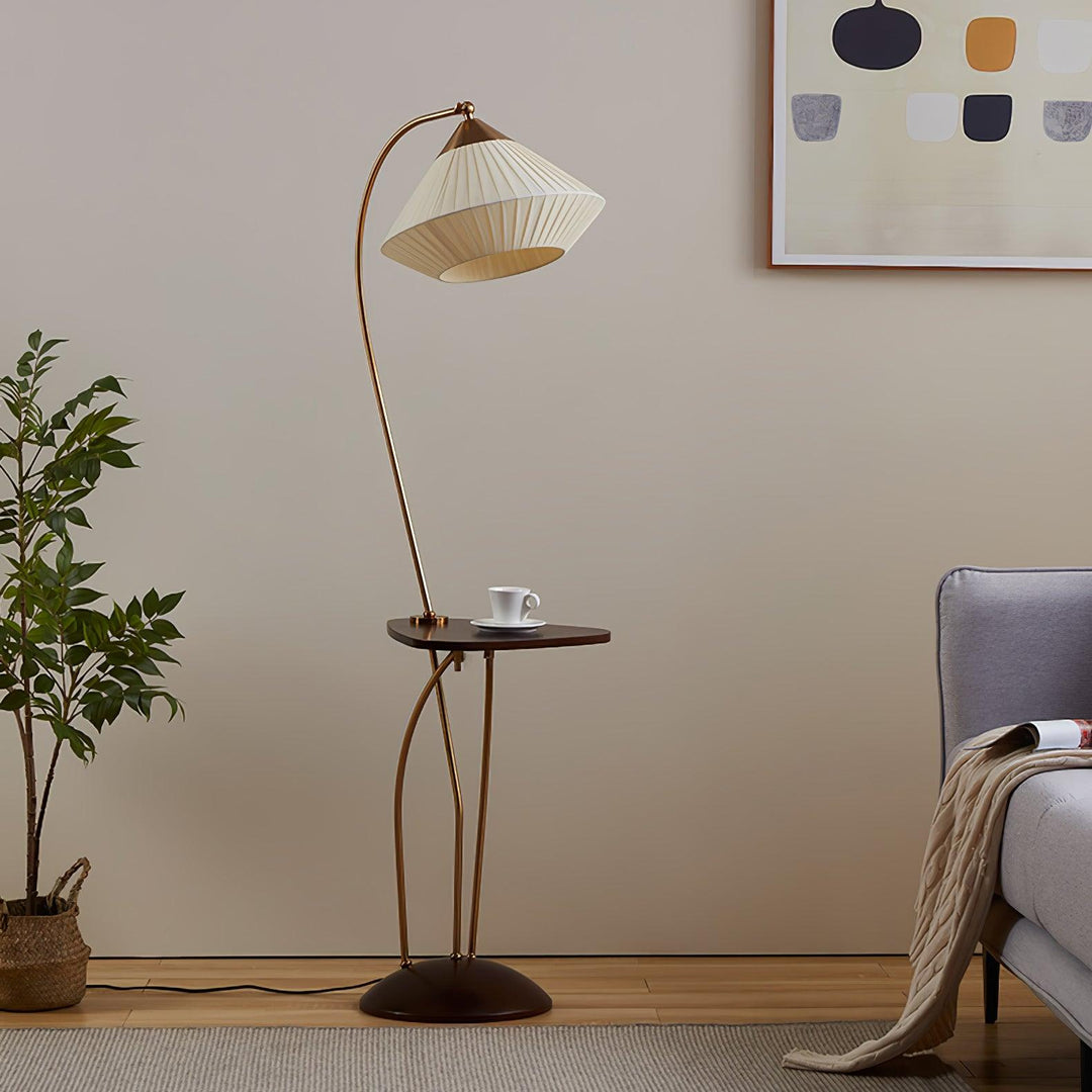 Curve With Table Floor Lamp - Vakkerlight