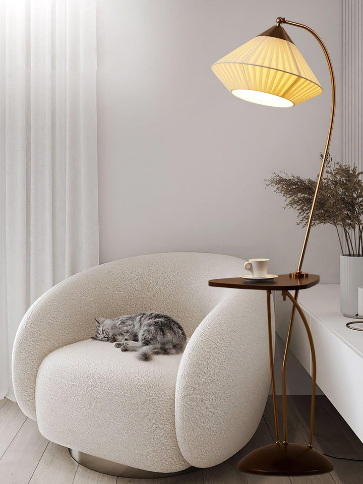 Curve With Table Floor Lamp - Vakkerlight