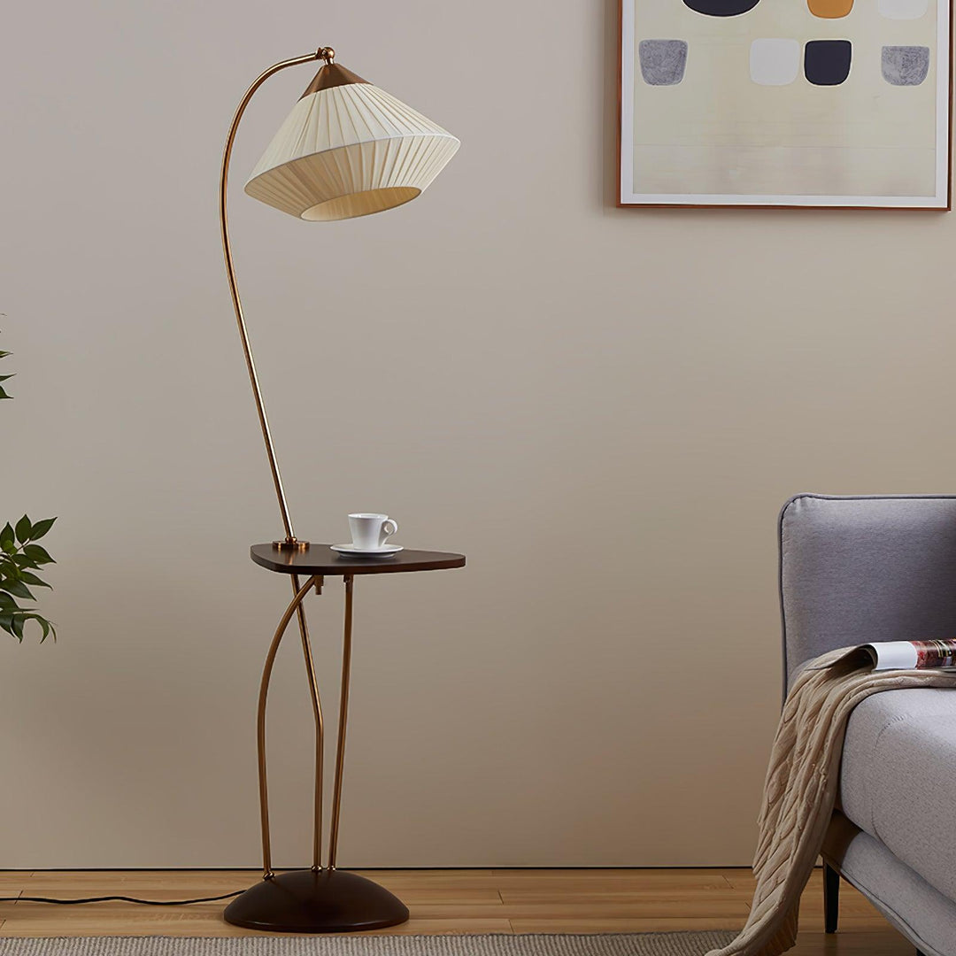 Curve With Table Floor Lamp - Vakkerlight