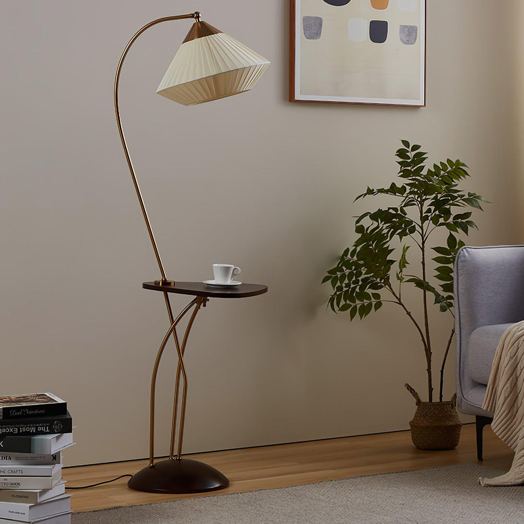 Curve With Table Floor Lamp - Vakkerlight