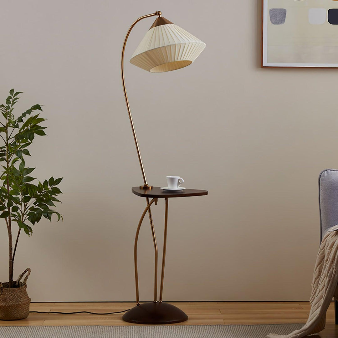 Curve With Table Floor Lamp - Vakkerlight