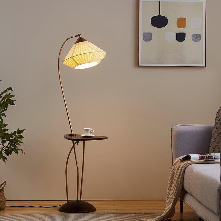 Curve With Table Floor Lamp - Vakkerlight