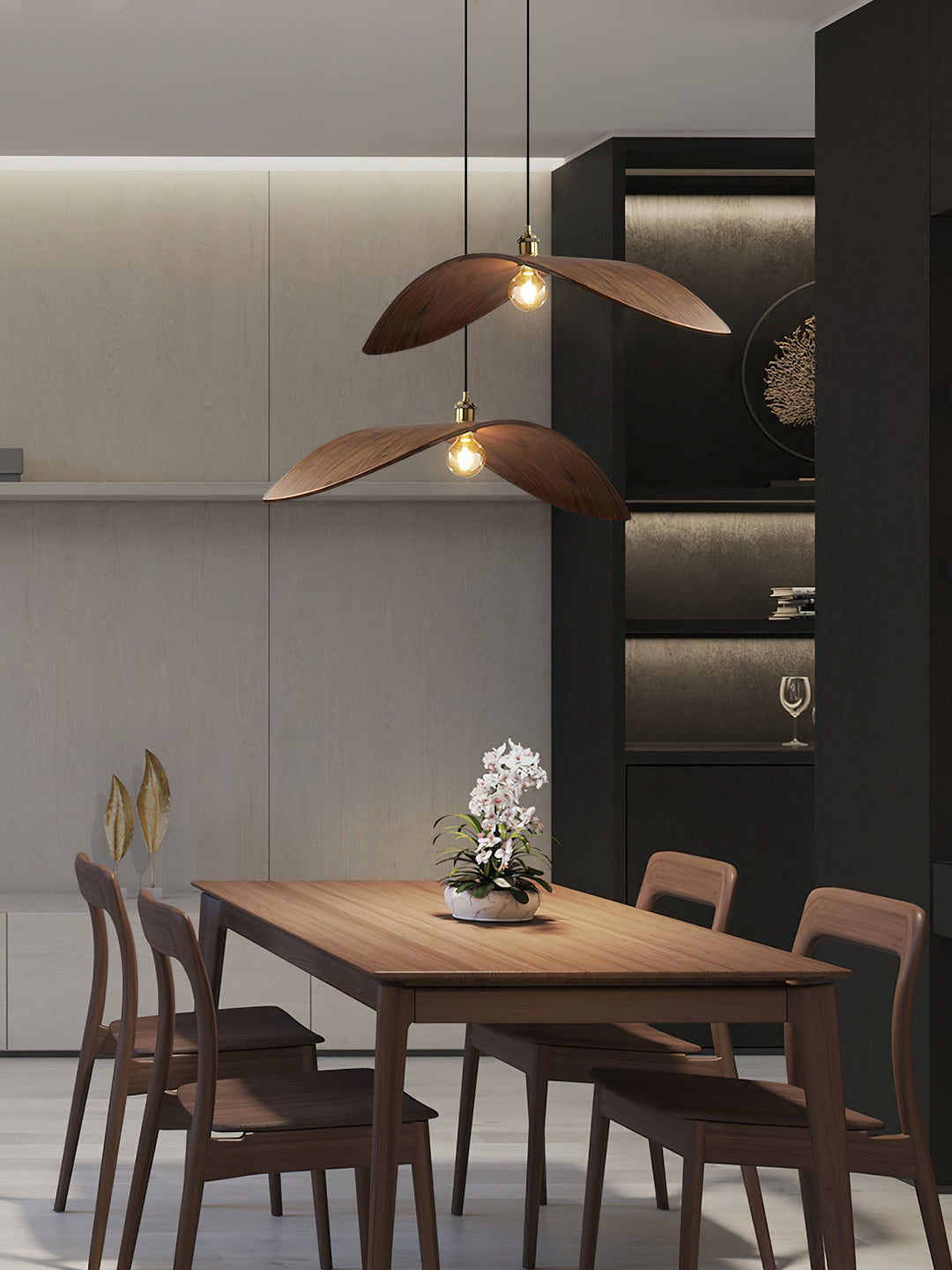 Curve Wooden Pendant Lamp