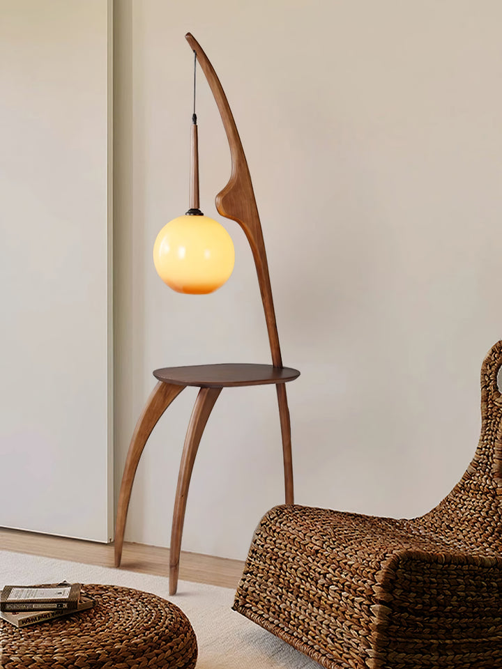 Curved Mantis Arm Floor Lamp