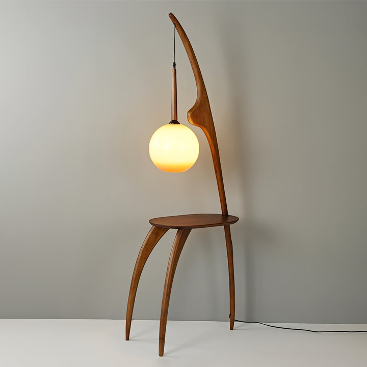 Curved Mantis Arm Floor Lamp