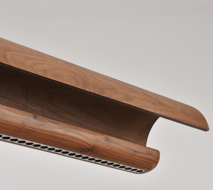 Curved Wood Linear Pendant Light - Vakkerlight