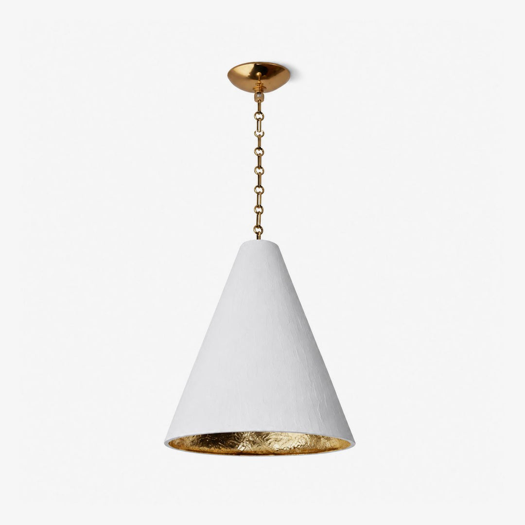 Cuspide Plaster Cone Pendant Light - Vakkerlight