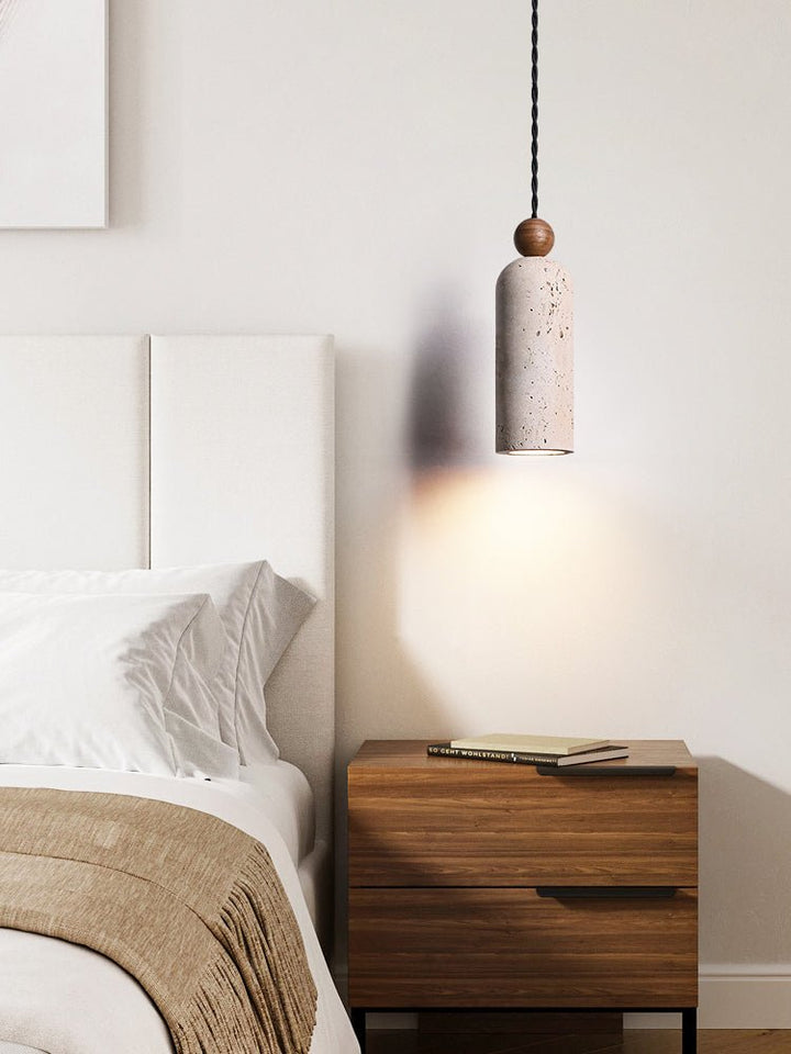 Cylinder Wood Bead Pendant Light - Vakkerlight