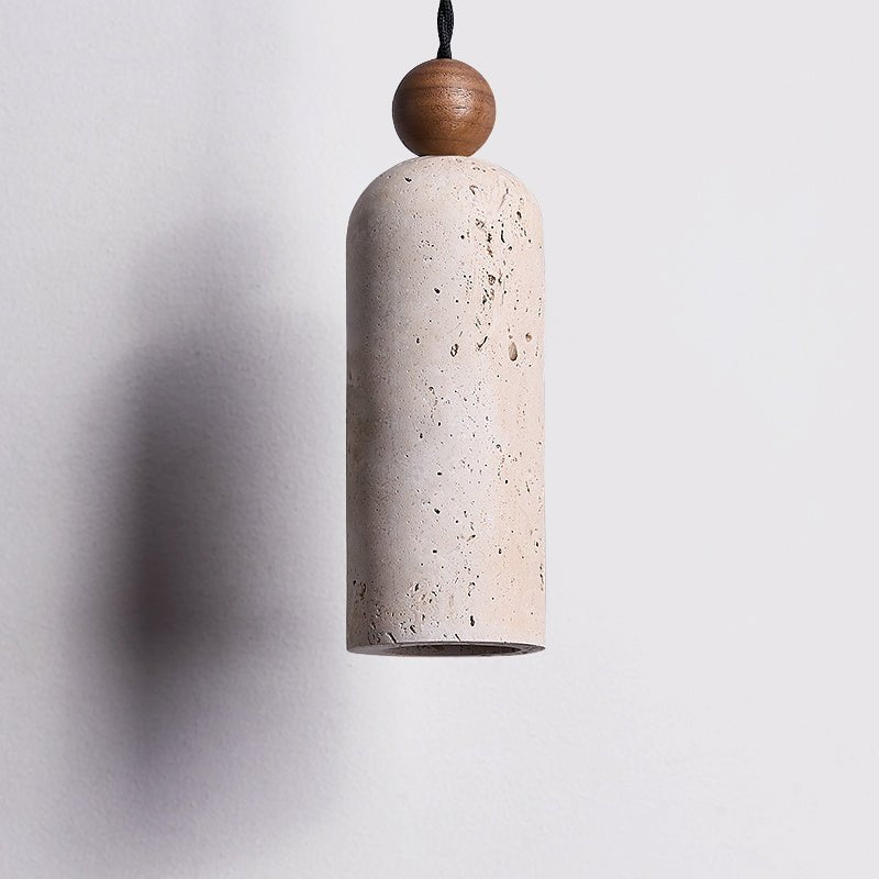 Cylinder Wood Bead Pendant Light - Vakkerlight