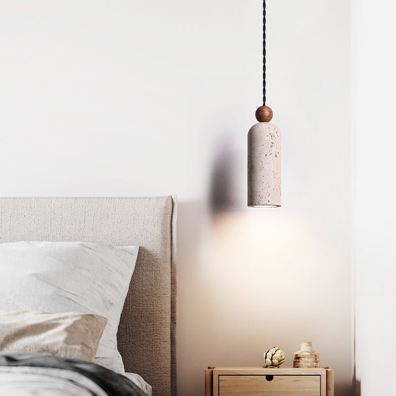Cylinder Wood Bead Pendant Light - Vakkerlight