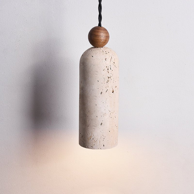 Cylinder Wood Bead Pendant Light - Vakkerlight
