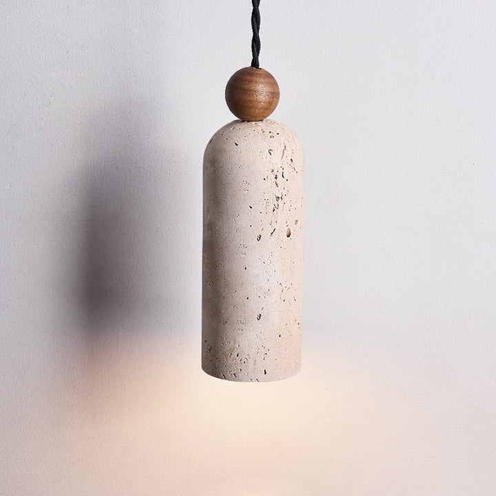 Cylinder Wood Bead Pendant Light - Vakkerlight